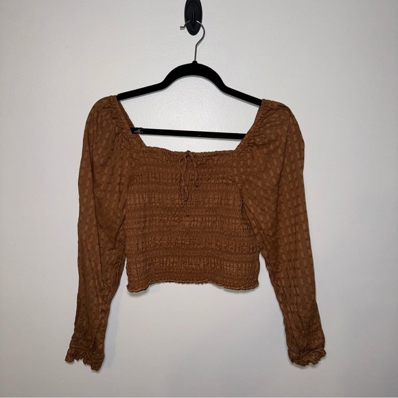 AMERICAN EAGLE Brown Stretchy Top - Picture 1 of 2